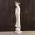 Marble statuette, 'Holy Madonna in White' - Marble Madonna Statuette in White from Mexico thumbail