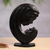 Marble sculpture, 'Madonna Profile' - Black Marble Sculpture of Madonna's Profile from Mexico (image 2) thumbail