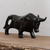 Marble sculpture, 'Dark Bull' - Marble Bull Sculpture in Black from Mexico (image 2b) thumbail