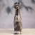 Marble sculpture, 'Grey Terrier' - Marble Dog Sculpture in Grey from Mexico (image 2b) thumbail