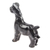 Marble sculpture, 'Grey Terrier' - Marble Dog Sculpture in Grey from Mexico