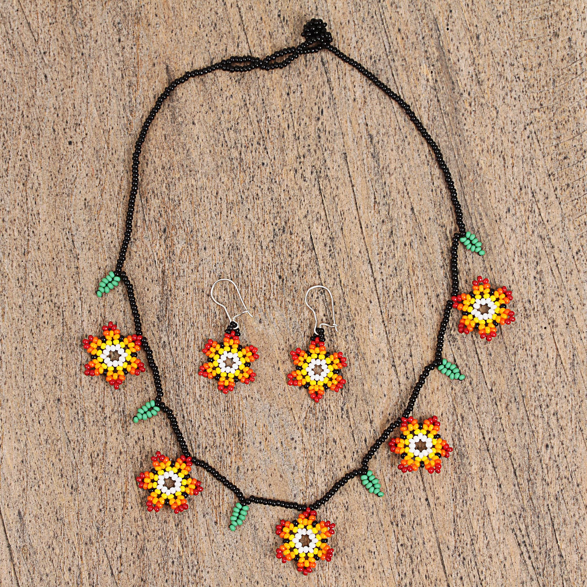 Mexican Huitchol Earrings