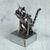 Upcycled metal auto part sculpture, 'Sitting Cat' - Upcycled Metal Auto Part Cat Sculpture from Mexico (image 2) thumbail