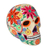Ceramic tealight holder, 'Floral Skull' - Floral Skull Ceramic Tealight Holder from Mexico thumbail