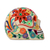 Portavelas de cerámica - Portavelas de cerámica con calavera floral de México