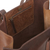 Leather tote, 'Contemporary Espresso' - Handmade Leather Tote in Chestnut and Espresso from Mexico (image 2c) thumbail