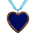 Wood pendant necklace, 'Flowers of My Heart' - Floral Heart-Shaped Wood Pendant Necklace from Mexico (image 2e) thumbail