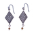 Chalcedony dangle earrings, 'Chilam Balam' - Chalcedony Chakana Dangle Earrings from Mexico (image 2a) thumbail