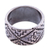 Sterling silver band ring, 'Solar Codex' - Sterling Silver Chakana Band Ring from Mexico (image 2a) thumbail