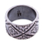 Sterling silver band ring, 'Solar Codex' - Sterling Silver Chakana Band Ring from Mexico (image 2b) thumbail