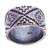 Sterling silver band ring, 'Solar Codex' - Sterling Silver Chakana Band Ring from Mexico (image 2c) thumbail