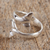 Sterling silver wrap ring, 'Taxco Tails' - Taxco Sterling Silver Whale Fin Wrap Ring from Mexico
