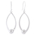 Sterling silver dangle earrings, 'Modern Perfection' - Modern Taxco Sterling Silver Dangle Earrings from Mexico thumbail