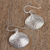 Sterling silver dangle earrings, 'Mediterranean Shells' - Taxco Sterling Silver Seashell Dangle Earrings from Mexico (image 2b) thumbail