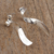 Sterling silver drop earrings, 'Appealing Gleam' - Taxco Sterling Silver Spire Drop Earrings from Mexico