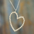 Sterling silver pendant necklace, 'Sharing Love' - Taxco Sterling Silver Heart Pendant Necklace from Mexico