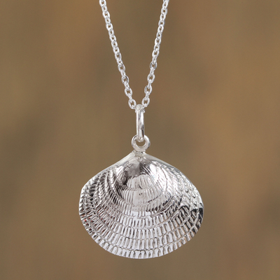 Seashell Necklace | Sterling Silver Shell | Blooming Lotus Jewelry