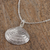 Sterling silver pendant necklace, 'Mediterranean Shell' - Sterling Silver Seashell Pendant Necklace from Mexico