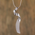 Sterling silver pendant necklace, 'Appealing Gleam' - Taxco Sterling Silver Spiral Pendant Necklace from Mexico