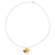 Amber pendant necklace, 'Unique Love' - Heart-Shaped Amber Pendant Necklace from Mexico (image 2a) thumbail