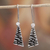 Sterling silver dangle earrings, 'Taxco Texture' - Modern Taxco Sterling Silver Dangle Earrings from Mexico