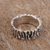 Sterling silver band ring, 'Taxco Texture' - Modern Taxco Sterling Silver Band Ring from Mexico