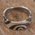 Sterling silver band ring, 'Wavy Labyrinth' - Modern Taxco Sterling Silver Band Ring from Mexico (image 2b) thumbail