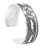 Sterling silver cuff bracelet, 'Lunar Wolves' - Taxco Sterling Silver Wolf Cuff Bracelet from Mexico (image 2a) thumbail