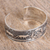 Sterling silver cuff bracelet, 'Lunar Wolves' - Taxco Sterling Silver Wolf Cuff Bracelet from Mexico (image 2b) thumbail