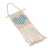 Cotton wall hanging, 'Loving Vibe in Sky Blue' - Cotton Wall Hanging with a Sky Blue Heart from Mexico