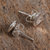 Sterling silver stud earrings, 'Parabolic Shine' - Modern Sterling Silver Stud Earrings from Mexico (image 2b) thumbail
