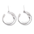 Sterling silver dangle earrings, 'Modern Crescents' - Modern Taxco Sterling Silver Crescent Dangle Earrings (image 2a) thumbail