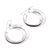 Sterling silver dangle earrings, 'Modern Crescents' - Modern Taxco Sterling Silver Crescent Dangle Earrings (image 2c) thumbail