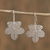 Silver filigree dangle earrings, 'Intricate Leaves' - Silver Filigree Leaf Dangle Earrings from Mexico