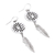 Sterling silver dangle earrings, 'Navajo Eclipse' - Navajo Sterling Silver Eclipse Dangle Earrings from Mexico (image 2c) thumbail