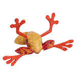 Wood alebrije sculpture, 'Lithe Tree Frog' - Wood Alebrije Tree Frog Sculpture from Mexico