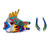 Wood alebrije figurine, 'Shimmering Fish' - Hand-Painted Wood Alebrije Fish Figurine from Mexico (image 2e) thumbail