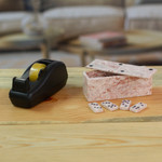 Marble domino set, 'Victorious Chance' (6 inch) - Pink Marble Domino Set from Mexico (6 Inch)