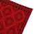 Cotton cushion cover, 'Crimson Delight' - Handwoven Cotton Cushion Cover in Crimson and Black (image 2c) thumbail