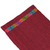 Cotton table runner, 'Floral Heather' - Floral Cotton Table Runner in Crimson from Mexico