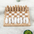 Schachspiel aus Onyx und Marmor, (7,5 Zoll) - Schachspiel aus Onyx und Marmor in Braun und Weiß (7,5 Zoll)