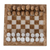 Onyx and marble chess set, 'Brown and White Challenge' (7.5 inch) - Onyx and Marble Chess Set in Brown and White (7.5 in.) (image 2d) thumbail