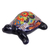 Ceramic wall sculpture, 'Cute Turtle' - Hand-Painted Ceramic Turtle Sculpture from Mexico (image 2b) thumbail