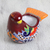 Ceramic flower pot, 'Sweet Dove' - Hand-Painted Ceramic Dove Flower Pot from Mexico (image 2b) thumbail