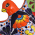 Ceramic wall sculpture, 'Colorful Dove' - Hand-Painted Ceramic Dove Wall Sculpture from Mexico (image 2c) thumbail