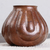 Copper vase, 'Fluid Textures' - Textured Copper Vase Handcrafted in Mexico (image 2c) thumbail