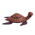 Alebrije-Figur aus Holz, 'Irdene Meeresschildkröte' - Holz Alebrije Meeresschildkröte Figur in Braun aus Mexiko