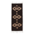Wool area rug, 'Brown Geometry' (1x3.5) - Geometric Wool Area Rug in Espresso and Tan (1x3.5) thumbail