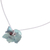 Agate pendant necklace, 'Vine' - Leaf Motif Agate Pendant Necklace from Mexico