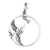 Sterling silver pendant, 'Delicate Hummingbird' - Sterling Silver Hummingbird in Circle Frame Pendant (image 2a) thumbail